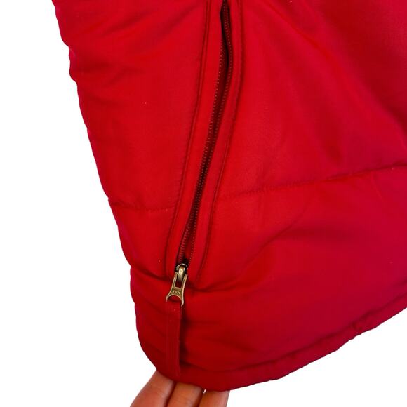 Mens Utility Quilted Vest Large Red Outdoor Workwear Layering Warm Functional - Picture 5 of 12